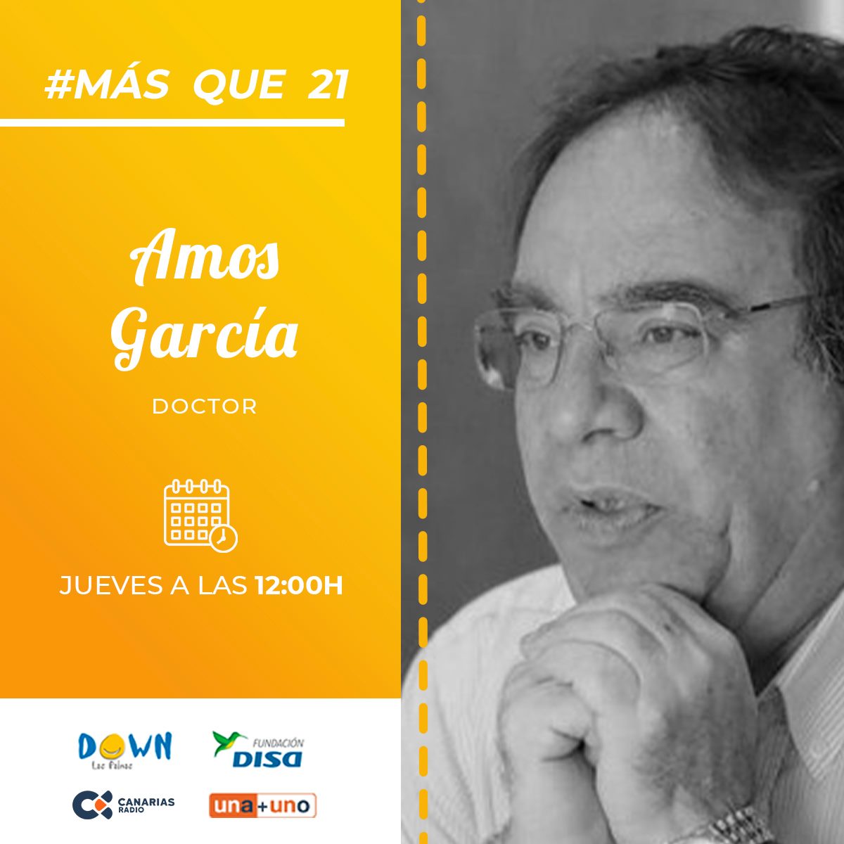 Cartel Promocional Entrevista Amos García