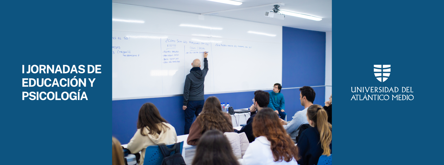 Foto de la charla en la Universidad del Atlántico Medio