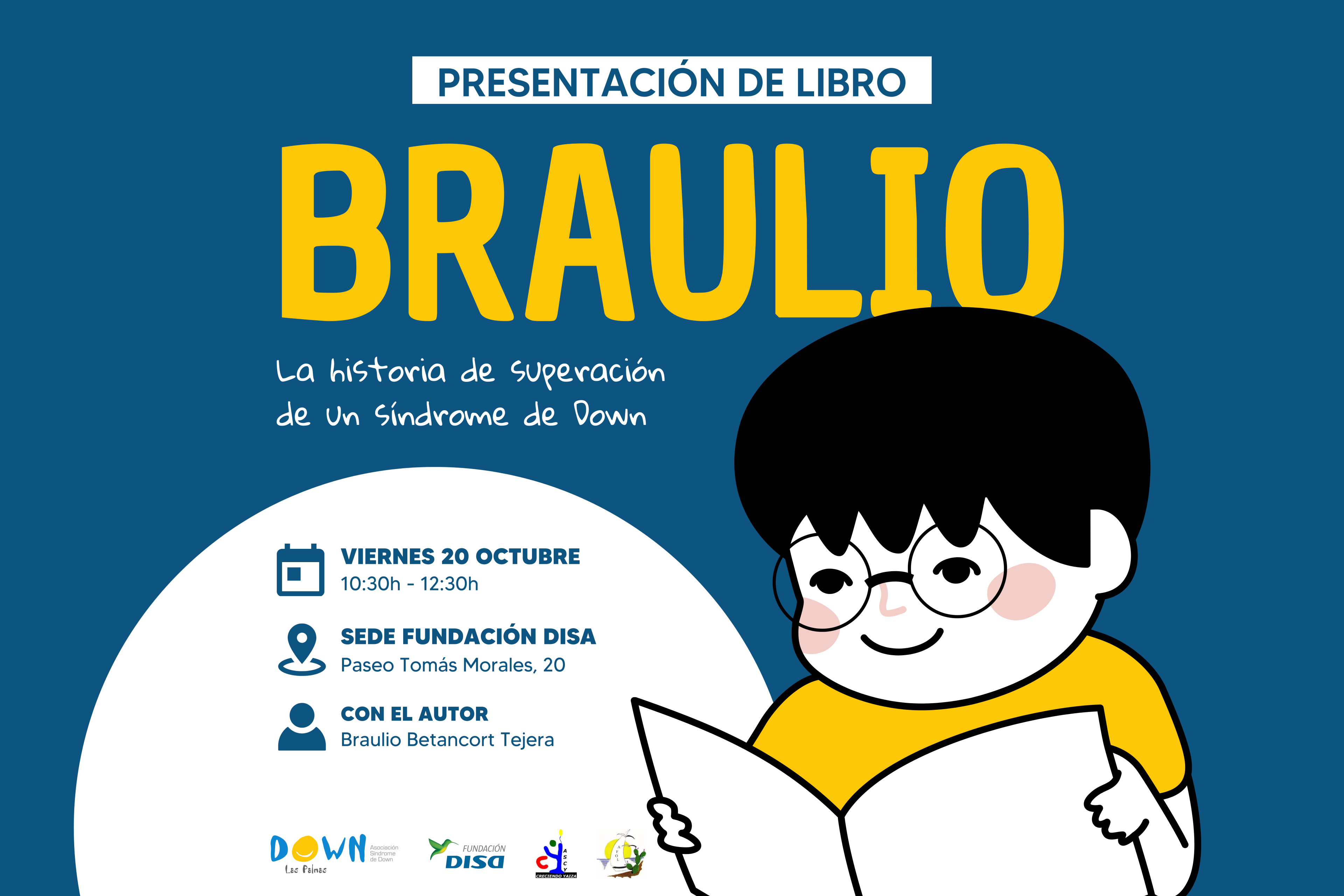 Cartel de la presentación del libro "BRAULIO"