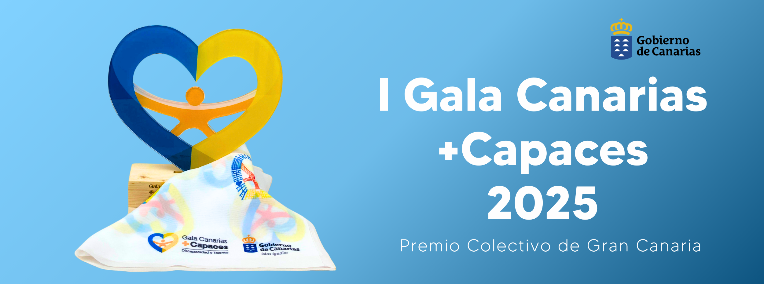 Galardón obtenido en la I Gala Canarias +Capaces 2025