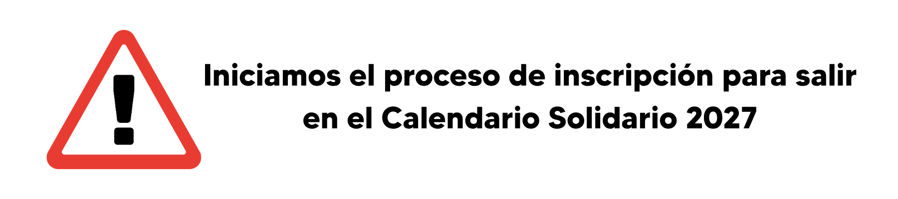 Calendario solidario 2027