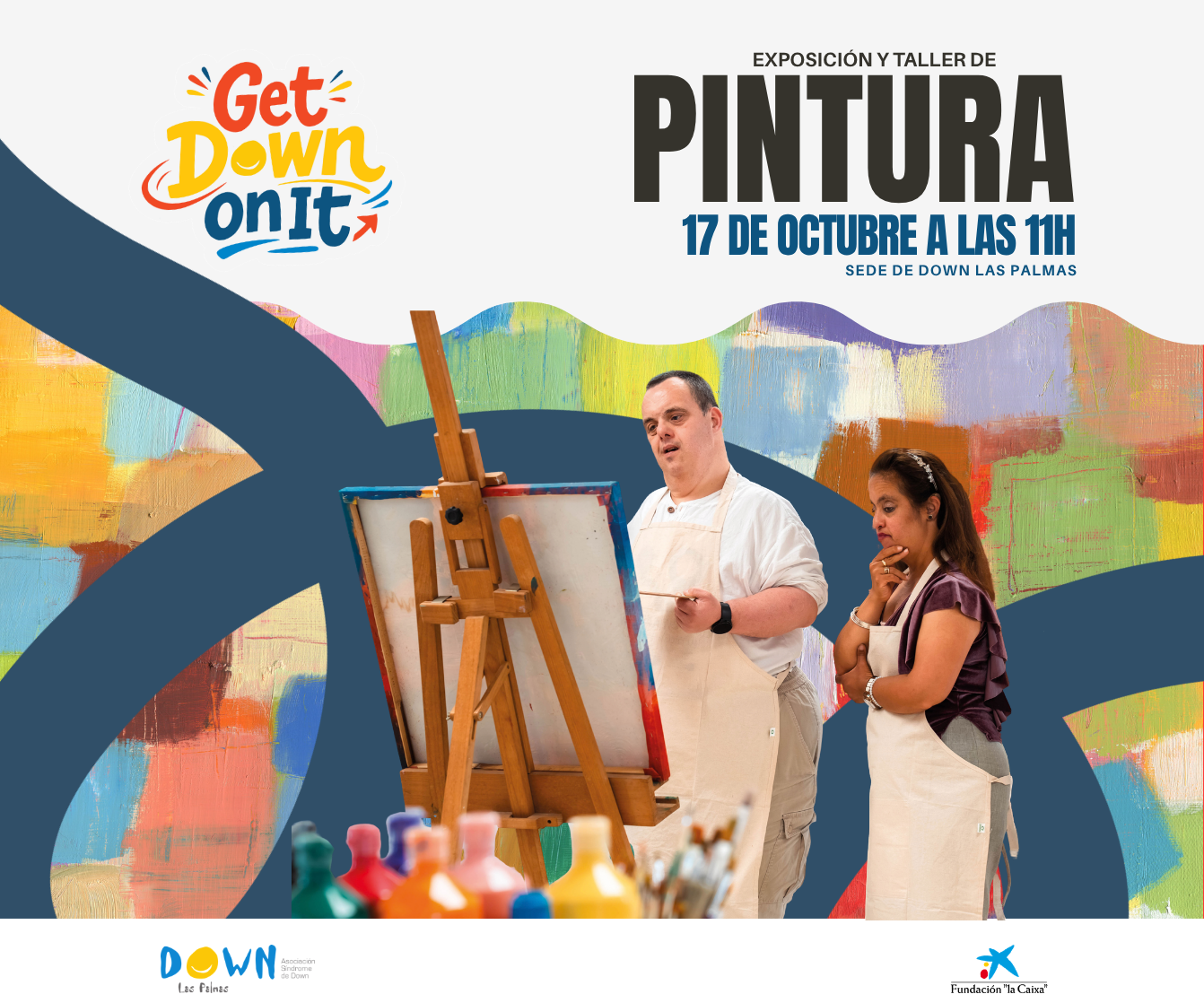 Cartel exposicion y taller de pintura GDOI